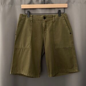 Sanctuary Olive Green Utility Shorts
